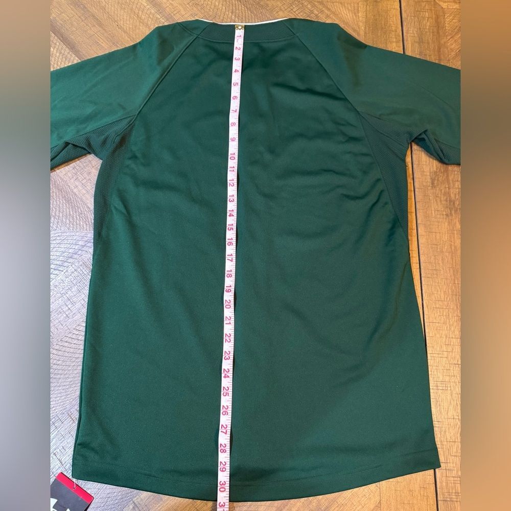 Under Armour Men's Dark Green Button-Up Baseball Jersey NWT - Picture 7 of 9